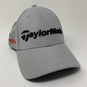 TaylorMade R15 Aeroburner Logo Golf Tour Hat Gray - New Era 39thirty SM/MD Flex